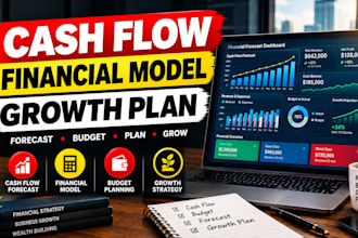 create cash flow forecast, financial model, budget, and growth planning
