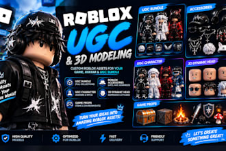 model a simple roblox ugc bundle