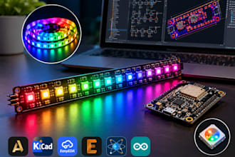design rgb led pcb, ws2812, sk6812 and addressable led circuits