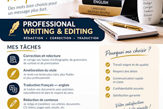 carefully proofread and correct your french text