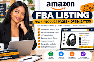 create amazon fba product listings SEO optimization product pages keyword