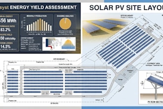 do solar feasibility study pvsyst energy yield and site layout