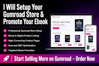 do gumroad ebook promotion gumroad store setup gumroad digital product store
