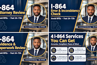 check your i864 form for errors and inconsistencies to avoid delays US attorney