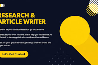 do your perfect research, article review and proposal