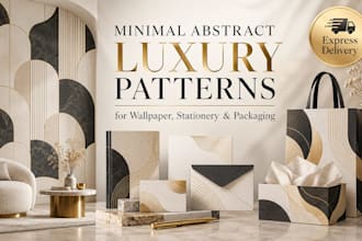 design minimal abstract luxury patterns for wallpaper, stationery and packaging