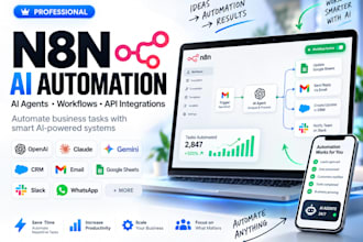 build n8n ai automation workflows and ai agents