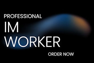 be your data analyst im worker