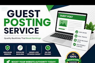 do high quality guest posting and link building