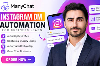 set up manychat instagram dm automation for lead generation