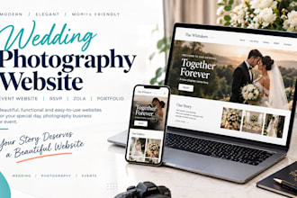 design photography website wedding event website zola rsvp portfolio website