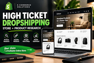 build a high ticket dropshipping store with product research