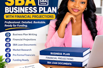 write a professional business plans with financials