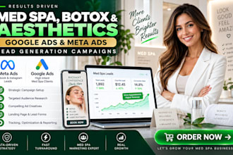 do med spa, botox, aesthetics google ads and meta ads lead generation campaigns