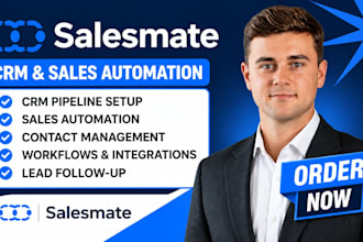setup salesmate crm pipeline sales automation workflow