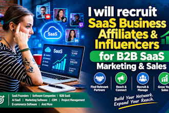 recruit saas software affiliates and influencers for b2b saas promotion