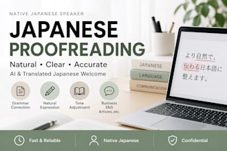 proofread and correct your japanese to sound natural and native