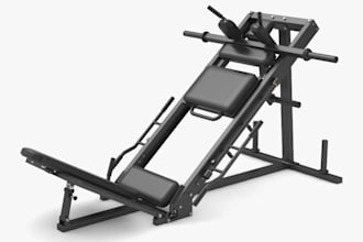 do high fidelity 3d product design for smart gym equipment, rehab equipment