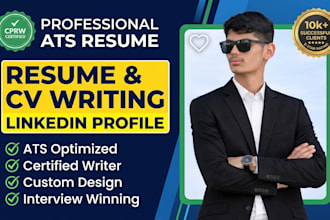 write, edit, format, and design a professional resume or CV