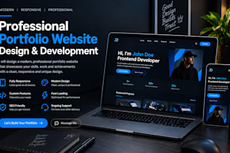 create design a professional portfolio website