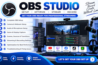 set up obs studio for streaming and recording