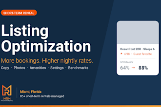optimize your airbnb or vrbo listing to increase bookings