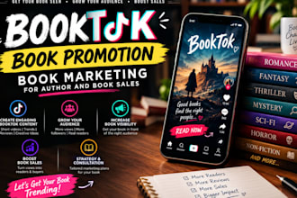 booktok book promotion book marketing for author and book sales