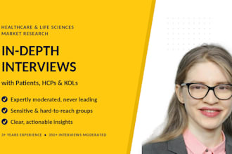 conduct interviews with doctor and patients for market research