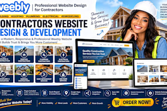 setup weebly building roofing plumbing electrical remodeling contractors website