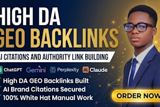 build monthly GEO backlinks and ai citations for chatgpt and google ranking