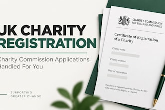 handle your full charity commission application for UK registration
