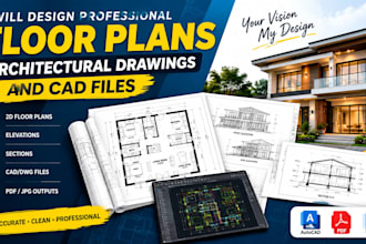 design professional floor plans, architectural drawings engineer stamp