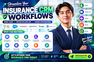 integrate, optimize insurance CRM workflows using zoho bigin salesforce hubspot