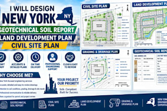 design new york geotechnical soil report land development plan civil site plan