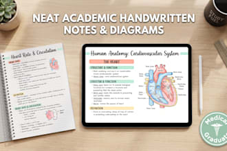 write neat and beautiful hand written notes