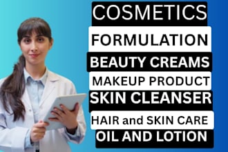 formulate professional skincare, haircare and cosmetic products
