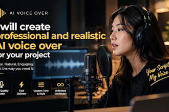 create realistic ai voice over for your project