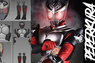 create pepakura templates, cosplay patterns, eva foam and 3d cosplay
