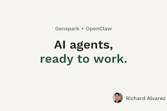 set up create and manage openclaw or genspark ai agents