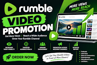 professionally promote your rumble video for maximum exposure