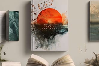create artistic poetry book cover