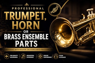 record trumpet other brass parts and a solo for your song