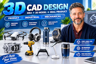 3d cad design mechanical design 3d industrial product design  3d printable files