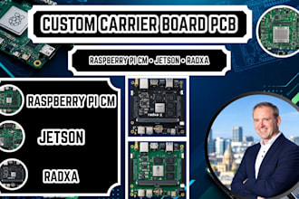 design custom carrier board pcb for raspberry pi cm, nvidia jetson, radxa