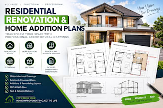 draw residential renovation, remodeling and home addition plans