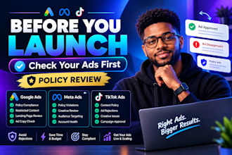 review your ads for policy issues before you launch your campaign