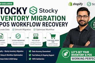 shopify stocky migration, inventory management,  sync, shopify pos, csv import