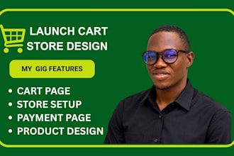 build and design launch cart website