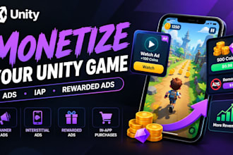 monetize your unity game with ads and in app purchases