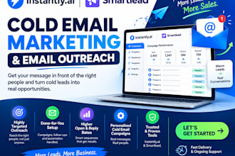 set up instantly ai or smartlead for cold email outreach, email marketing lead